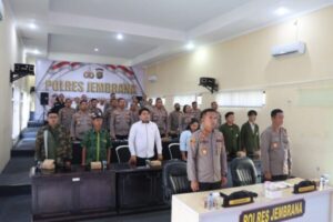 Kapolres Jembrana Mengikuti Zoom Meeting Dialog Penguatan Internal Polri