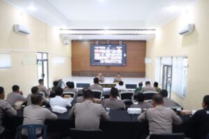 Kapolres Jembrana Mengikuti Zoom Meeting Dialog Penguatan Internal Polri di Aula Polres Jembrana