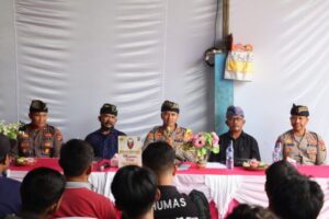 Kapolres Jembrana Tatap Muka dengan Karyawan Pelestarian Terumbu Karang & Ikan Hias