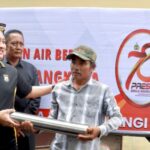 Kapolresta Banyuwangi Revitalisasi Sumur Bor Berupa Mesin Pompa Air Di