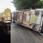 Kecelakaan Bus Rombongan Wisata Sdn 1 Banjaran Jepara: Sopir Terlihat