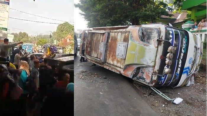 Kecelakaan Bus Rombongan Wisata Sdn 1 Banjaran Jepara: Sopir Terlihat