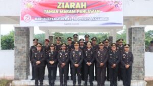 Laksanakan Ziarah dan Tabur Bunga, Polres Lamandau Sambut HUT Bhayangkara Ke-78