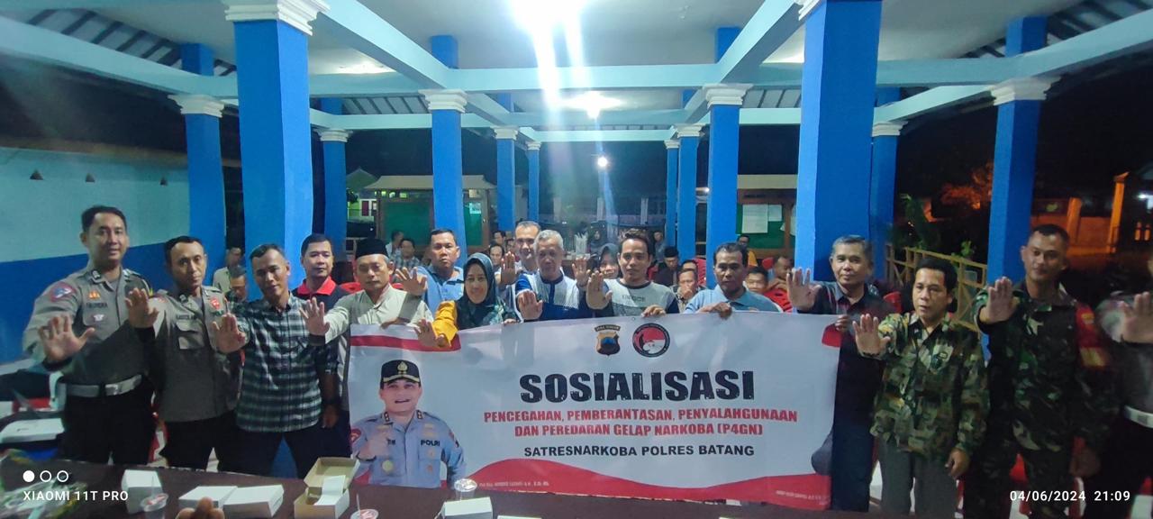 Lindungi Generasi Muda, Polres Batang Tingkatkan Upaya Pencegahan Narkoba