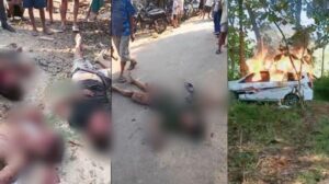 Kepergok saat Beraksi, Komplotan Maling Babak Belur Dihajar Massa di Pati, Mobil Pelaku Ikut Dibakar