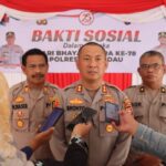 Menyambut Hut Bhayangkara Ke 78, Polres Lamandau Lakukan Baksos Dan