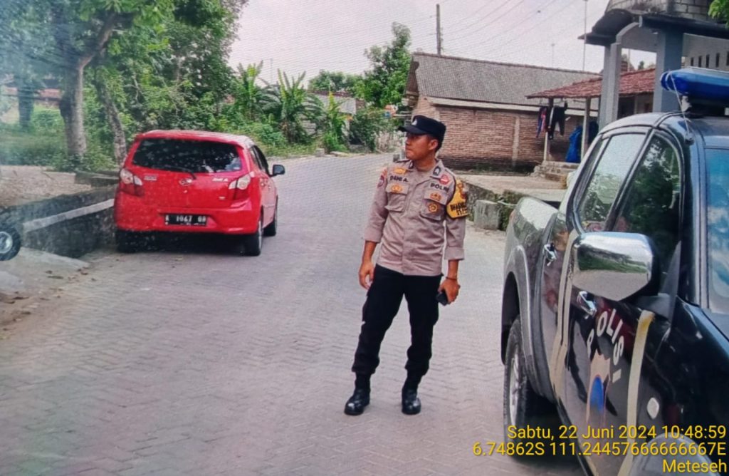 Patroli Sambang Pemukiman Warga, Anggota Polsek Kaliori Pastikan Kamtibmas Aman