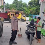 Patroli Siang Polsek Sedan Di Spbu Karas, Cek Stok Bbm