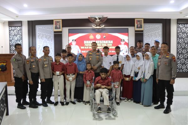 Peduli Disabilitas, Polres Banjarnegara Bakti Kesehatan Slb Menjelang Hari Bhayangkara