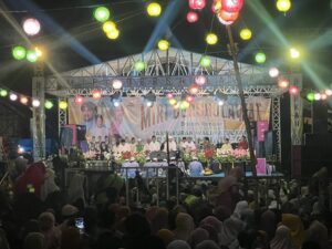 Pengamanan Kegiatan Dukuh Miri Bersholawat dalam rangka Tasyakuran atas pernikahan Sdr. Mutadi di Desa Jinanten Kecamatan Sale