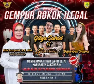 Siapkan Rekayasa Lalu Lintas, Satlantas Polres Sukoharjo Amankan Konser Gilga