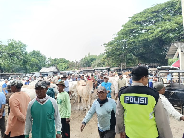 Pengamanan Polsek Kragan Rembang Di Pasar Hewan Kragan Antisipasi Tindakan