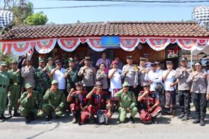 Sambut Hari Bhayangkara ke-78, Desa Penyaringan Jembrana Ikuti Lomba Satkamling Polda Bali