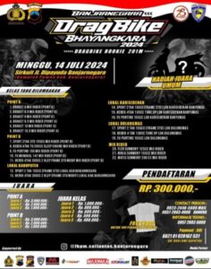 Catat Hari dan Tanggalnya! Ini Dia Kelas dan Total Hadiah Drag Bike Bhayangkara Polres Banjarnegara