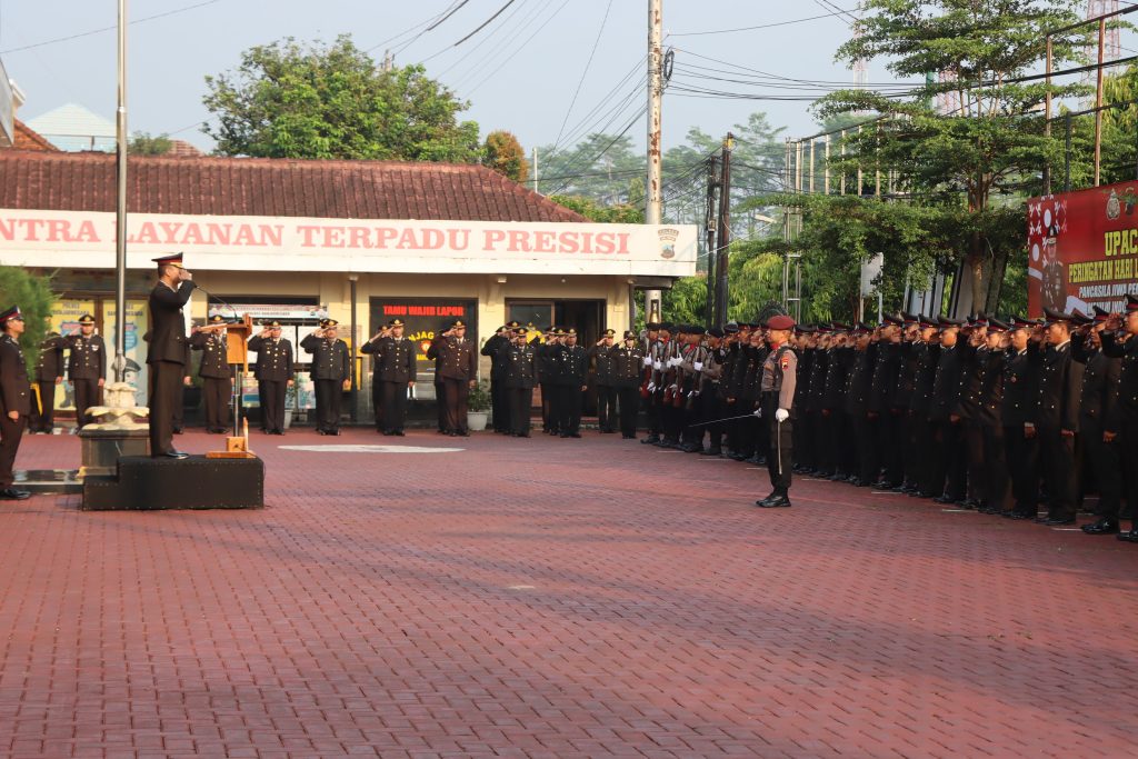 Pesan Wakapolres Banjarnegara Saat Pimpin Upacara Peringatan Hari Lahir Pancasila