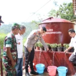 Polres Banjarnegara Fasilitasi Air Bersih Di Silangit Sambut Hari Bhayangkara