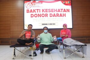 Sambut Hari Bhayangkara Ke-78, Polres Jembrana Gelar Donor Darah