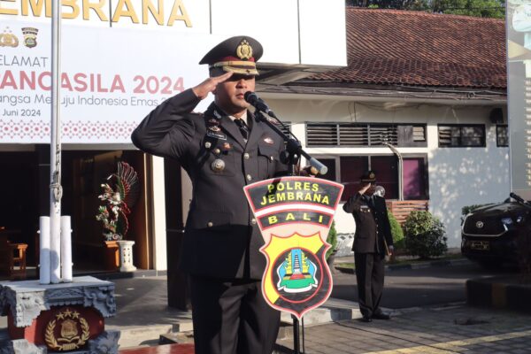 Polres Jembrana Gelar Upacara Peringatan Hari Lahir Pancasila 2024