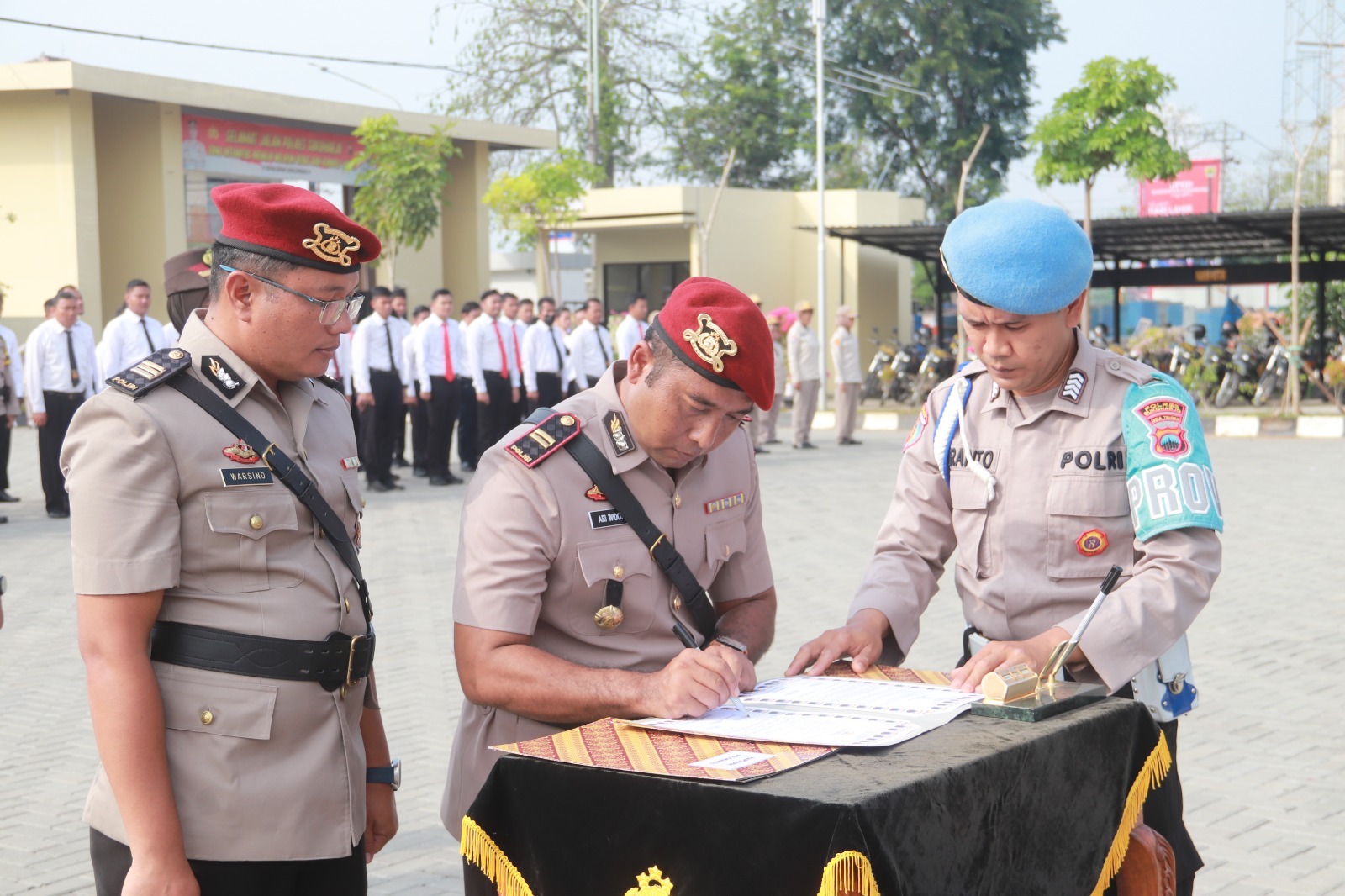 Polres Sukoharjo Gelar Upacara Sertijab Sejumlah Perwira