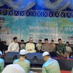 Polsek Lasem Amankan Masjid Tiban Bersholawat Bersama Di Haul Mbah