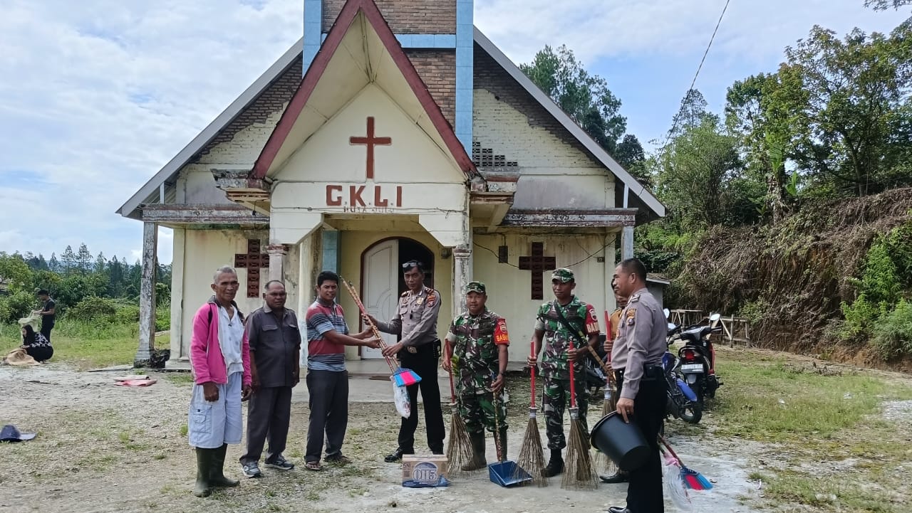 Polsek Pollung Humbahas Gelar Bakti Sosial Sambut Hut Bhayangkara Ke