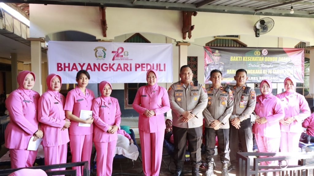 Sambut Hut Bhayangkara Ke 78, Polres Rembang Hari Ini Gelar