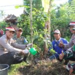 Sambut Hari Bhayangkara Ke 78, Polres Jembrana Tanam 300 Pohon Dan