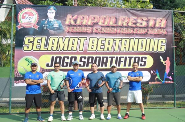 Sambut Hari Bhayangkara Ke 78 Gelar Kapolresta Tennis Exhibition Cup 2024