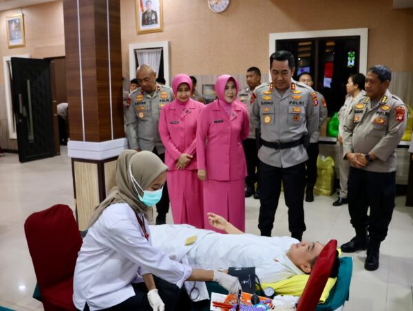 Sambut Hari Bhayangkara Ke 78, Polda Kalteng Gelar Donor Darah