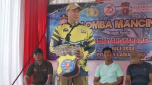 Adakan Lomba Mancing, Polres Lamandau Semarakkan HUT Bhayangkara ke 78