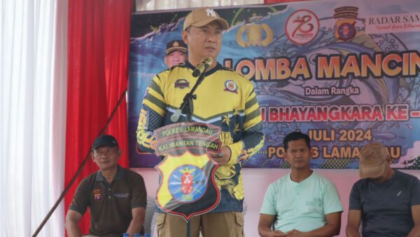 Sambut Hari Bhayangkara Ke 78, Polres Lamandau Gelar Lomba Mancing