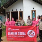 Sambut Hari Bhayangkara Ke 78, Polsek Kalipuro Banyuwangi Bagi Bantuan Sosial