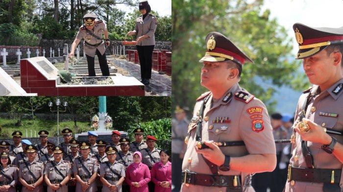 Songsong Bhayangkara Ke 78 Kapolres Humbahas Dan Jajaran Berziarah Ke Tmp