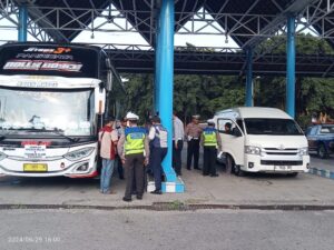 Terminal Sritanjung Jadi Lokasi Operasi Sadar Keselamatan dan Ketertiban Lalu Lintas