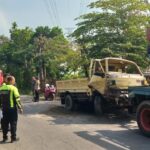 Truk Pasir Vs Mobilio Terlibat Kecelakaan Di Padas Klaten