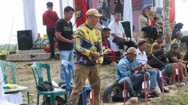 Unik! Polres Lamandau Gelar Lomba Mancing Sambut Hari Bhayangkara Ke