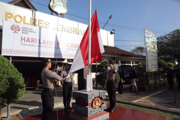 Upacara Peringatan Hari Lahir Pancasila 2024 Di Polres Jembrana Berlangsung