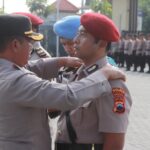 Upacara Sertijab Sejumlah Perwira Polres Sukoharjo Digelar