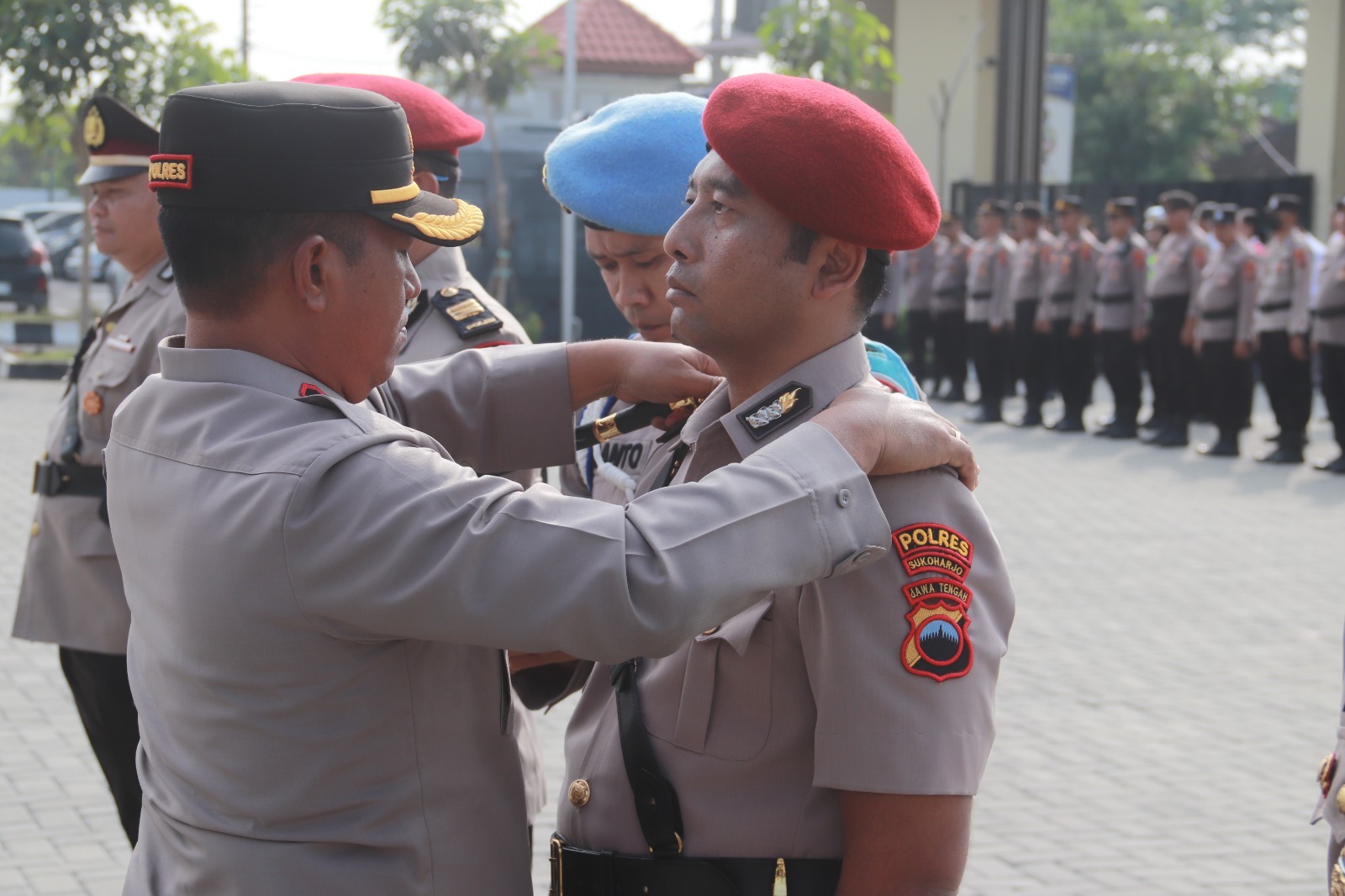 Upacara Sertijab Sejumlah Perwira Polres Sukoharjo Digelar