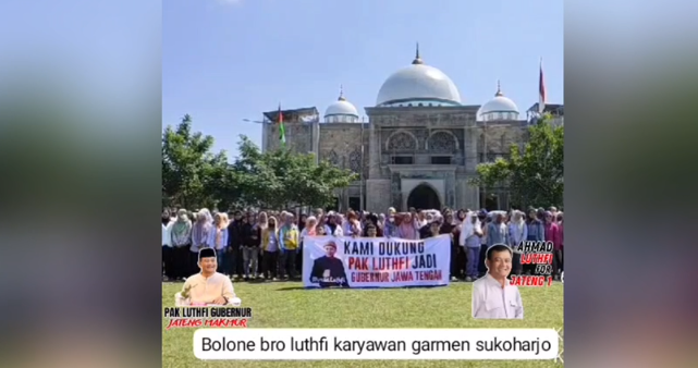 Video: Karyawan Garmen Sukoharjo Nyatakan Dukungan Untuk Ahmad Luthfi Sebagai