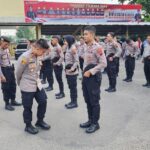 Apel Fungsi Hari Rabu, Wakapolres Rembang Laksanakan Pengecekan Sikap Tampang