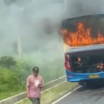 Bus Pariwisata Blue Star Terbakar Di Jalan Lingkar Salatiga, Ini