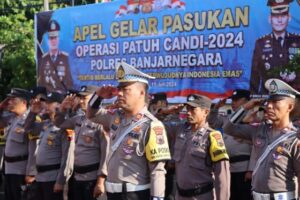 Cek Kesiapan Akhir Operasi Patuh Candi 2024 Polres Banjarnegara Apel Gelar Pasukan