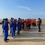 Gabungan Pelatihan Sar Water Rescue; Hari Pertama Di Pantai Karangjahe