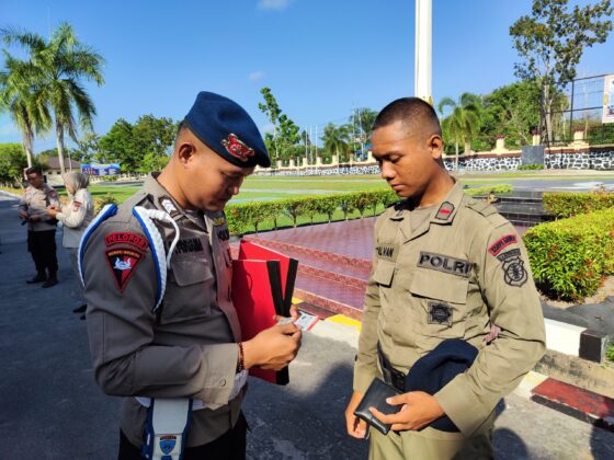 Gelar Gaktiblin Bagi Personel, Satbrimob Kalteng Jaga Kedisiplinan