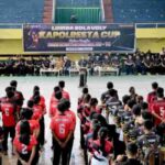 Gelar Lomba Bola Volly Kapolresta Cup, Polresta Banyuwangi Meriahkan Hari