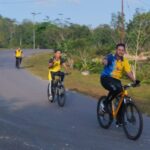 Gowes Ceria Bersama Kapolres Lamandau: Menjaga Kebugaran Tubuh