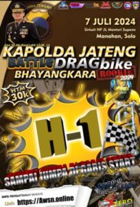 Sehari Menjelang Piala Kapolda Jateng Drag Bike 2024: Pendaftaran Langsung Dibuka