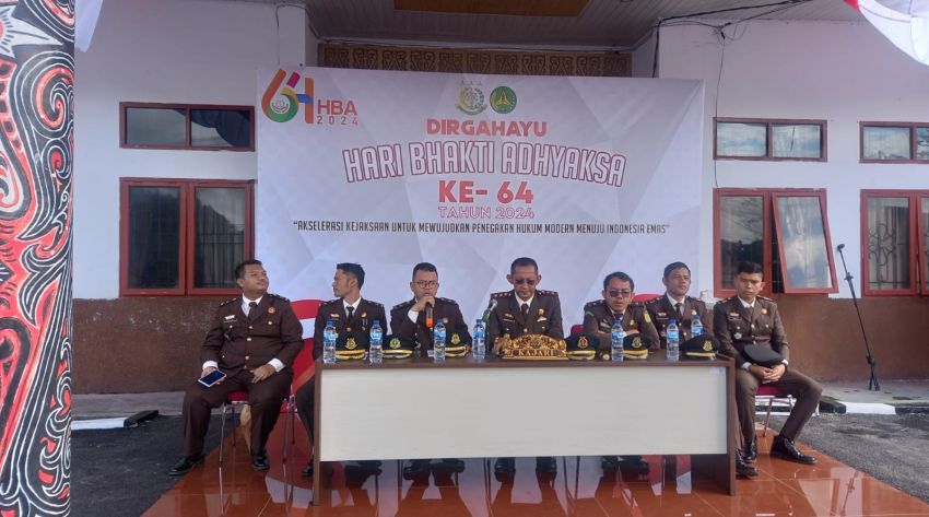 Hba Ke 64: Kajari Humbahas Tampilkan Capaian Kinerja Dan Langkah Ke