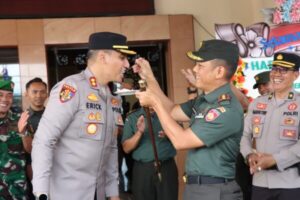 HUT Bhayangkara Ke-78 Polres Banjarnegara Mendapat Kejutan Dari TNI